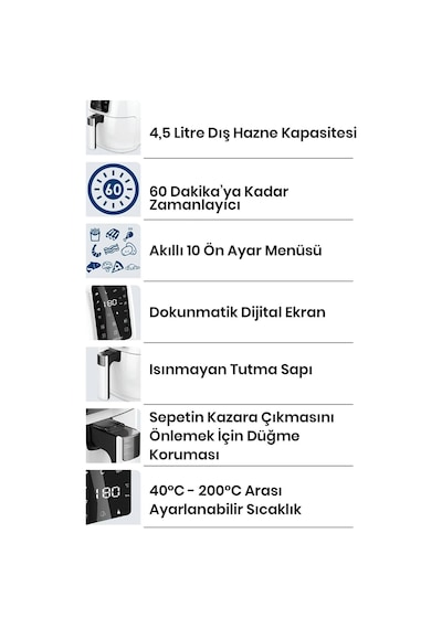 Goldmaster GM7491 Cenova Dijital Airfryer