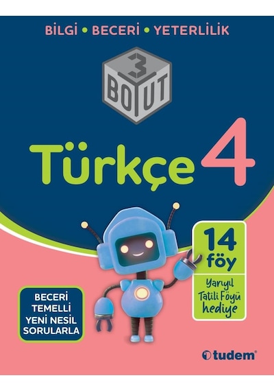 4.Sınıf Türkçe 3 Boyut -  Tudem Yayınları