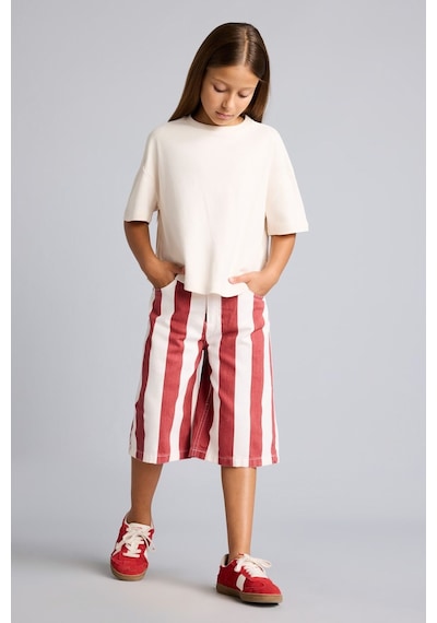 Defacto Gabardin Kapri Kız Çocuk I5583a826hsrd282 Kırmızı-rd282
