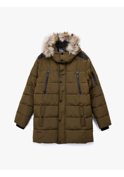 Koton Uzun Kollu Fermuarlı Cep Detaylı Slim Fit Suni Kürk Kapüşonlu Parka Yeşil 6wam00019hw Yeşil Koton Uzun Kollu Fermuarlı Cep Detaylı Slim Fit Suni Kürk Kapüşonlu Parka Yeşil 6wam00019hw Yeşil