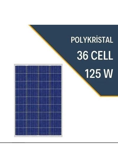 125w Polykristal Güneş Paneli
