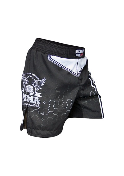 Dosmai Dijital Baskılı Hexagon Mma Spor Şort Siyah Mms224