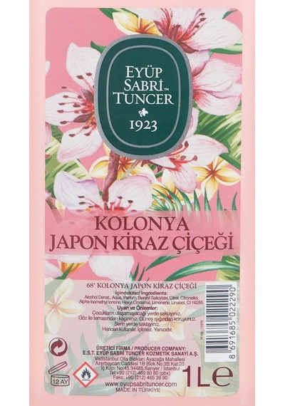 Eyüp Sabri Tuncer Japon Kiraz Çiçeği Kolonyası Bidon 1 Lt