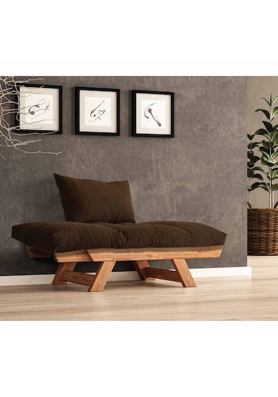 Woodesk Adalar Masif Tik-kahve Renk Berjer Cpt8154-140 Kahverengi