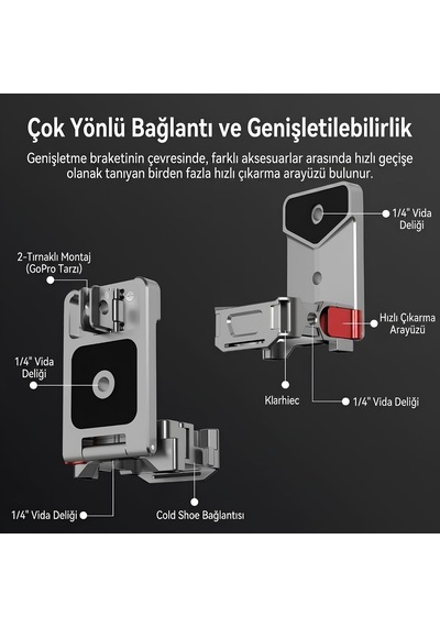 Djı Osmo Pocket 3/4 İle Uyumlu Manyetik Genişletme Çerçevesi Exp