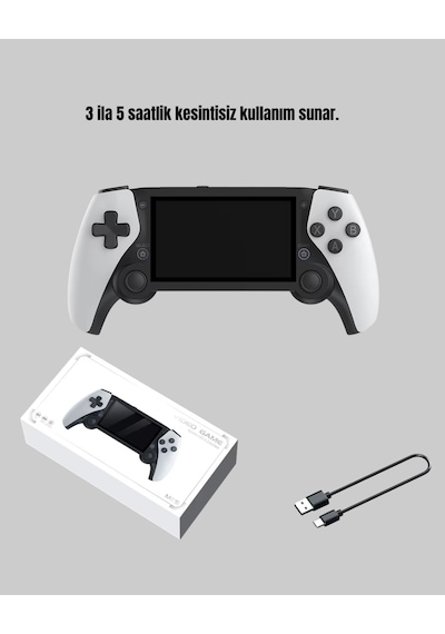 4.3 İnç Ekranlı Retro Oyun Konsolu - 64 Gb Hafızalı, Şarjlı Ve Multimedya Destekli