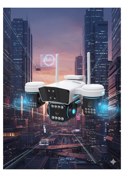 Okam 4 Kameralı 12mp Wifi Güvenlik Kamerası Çift Yönlü Ses, Kişi Algılama, Yağmur & Kara Dayanıklı