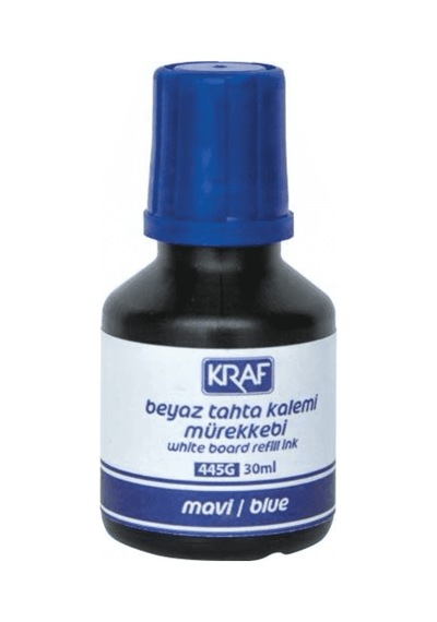 Kraf Beyaz Tahta Kalemi Mavi Mürekkeb 30 ML 445G