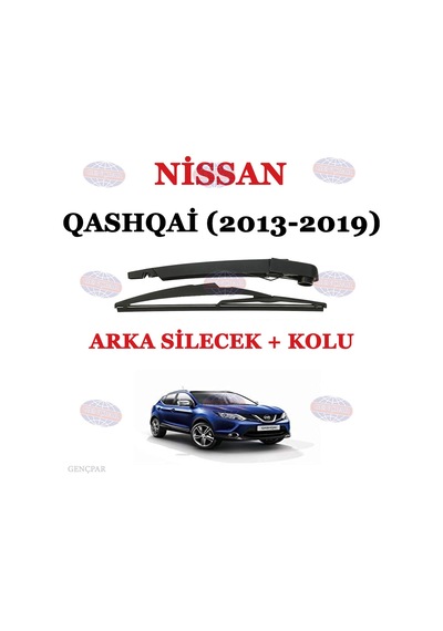 Nissan Qashqai Arka Silecek Kolu+Silecek Süpürgesi