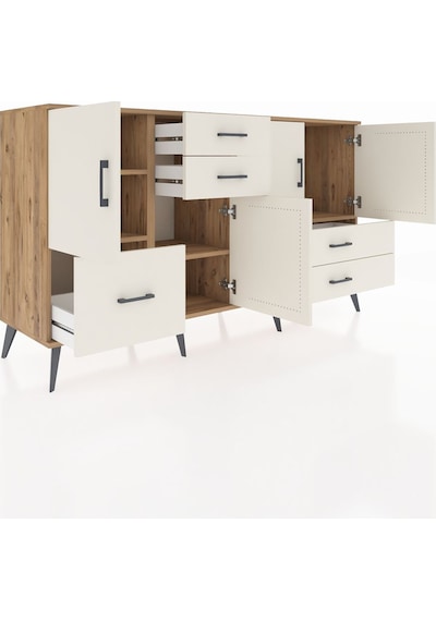 Kronos Konsol 4 Raflı 5 Çekmeceli 4 Kapaklı 176x59x99 Çam-aytaşı Çam-aytaşı Kronos Konsol 4 Raflı 5 Çekmeceli 4 Kapaklı 176x59x99 Çam-aytaşı Çam-aytaşı