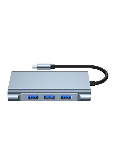 5236 Type C To Hdmi Vga Usb 3.0 Sd Tf Kart Rj45 Çoklayıcı Hub