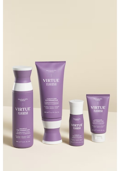 Virtue Flourish Ince Telliler Için Güçlendirici Hacim Şampuanı Şampuanlar