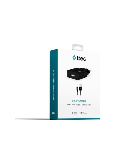 Ttec Smartcharger 2.1A Seyahat Şarj Aleti + Lightning Kablo (540546871)