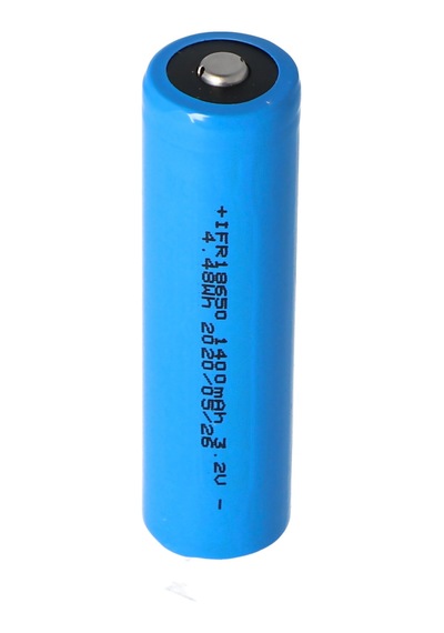 3.2 Volt Güneş Pili Lityum 18650 Ifr Lifepo4 Pil, Korumasız Kafa, 1400-1500mah, Boyutlar Yaklaşık 66.1x18mm
