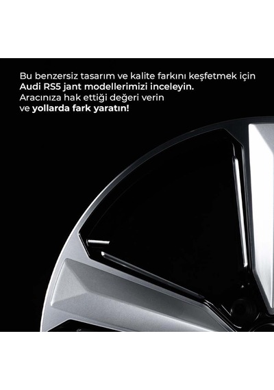18" İnç 5x112 Audi Rs5 Kalıp İthal A3 A4 A5 Uyumlu Jant