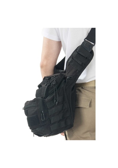 2AS Mıl-tec Cordura Çok Fonksiyonlu Siyah Omuz Çantası-3699