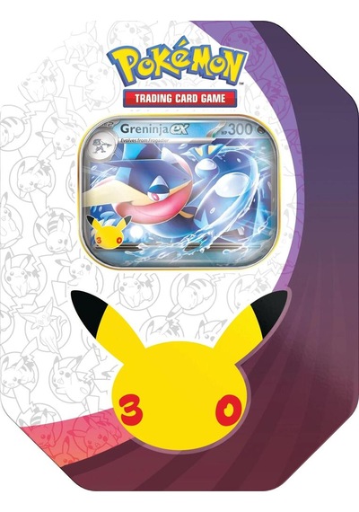Pokémon Tcg: 30th Celebration Tin Box - Greninja Ex Kartlı Metal Koleksiyon Kutusu