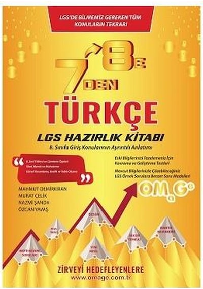 7'den 8'e LGS Türkçe Hazırlık Kitabı- Omage