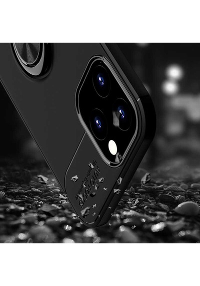 Apple Uyumlu iPhone 12 Pro Max Kılıf Yüzüklü Magnetli Ravel Case