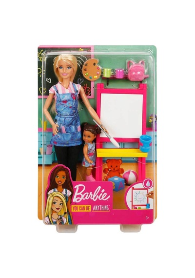 Barbie Ben Büyüyünce Meslek Setleri - Resim Öğretmeni - Sarışın