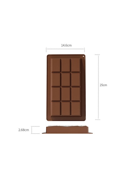 Silikon Kalıp Dubai Çikolata Bar Ve Kek Büyük Boy Derin Tablet Dubai Çikolatası Kalıbı Renksiz