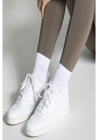 Ozzy Socks 6 Çift Logosuz Beyaz Dikişsiz Pamuklu Kisa Tenis Unisex Çorap Beyaz