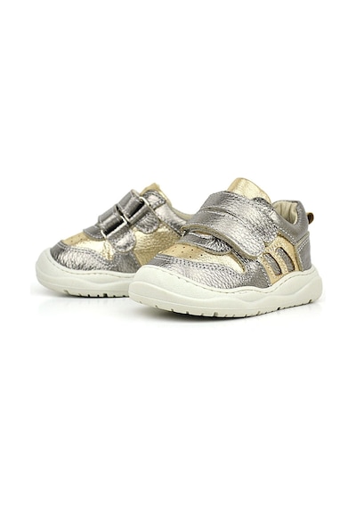 Rakerplus Schaggy Hakiki Deri Gold Bebek Spor Ayakkabı Altın
