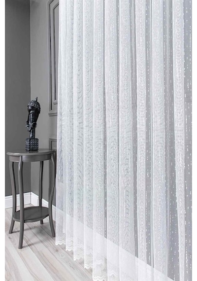 Evdepo Home Kullanıma Hazır Örme Tül Perde (540790588)