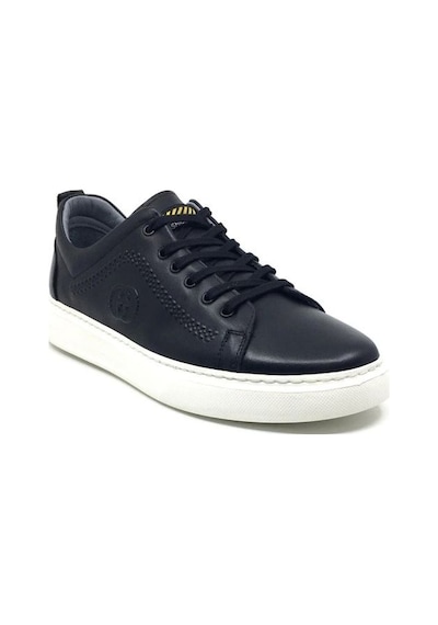 Luis Figo Hakiki Deri Erkek Sneaker Ayakkabı Ckr01019 Siyah - Beyaz