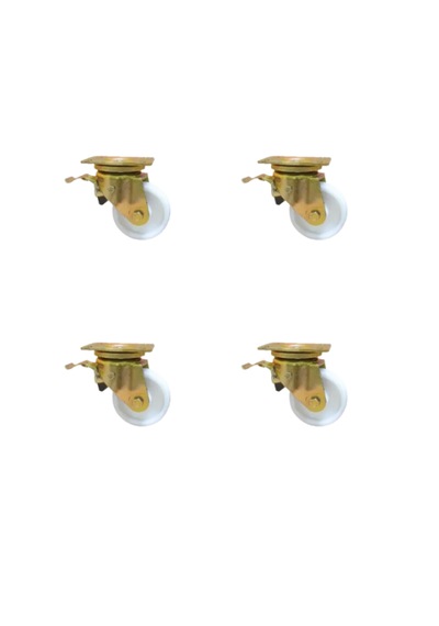 Hts 751 Ağır Sanayi Tekerlek 55mm Frenli Polyamid Teker 4 Ad.