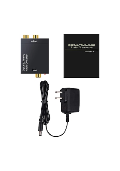 3.5 MM Dijital Analog Ses Dönüştürücü Optik Fiber Toslink Koaksiy
