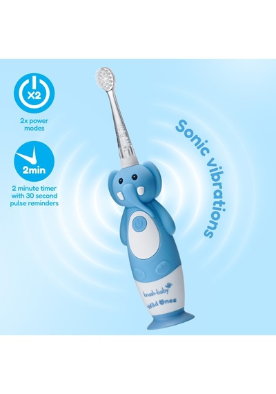 Baby Sonic Brush-baby Wildones Fil Desenli Çocuk Şarjlı Elektrikli Diş Fırçası, Zamanlayıcılı Diğer