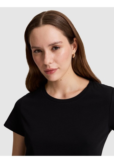 Pierre Cardin Kadın Siyah Tişört Basic 50325474-vr046 Pierre Cardin Kadın Siyah Tişört Basic 50325474-vr046