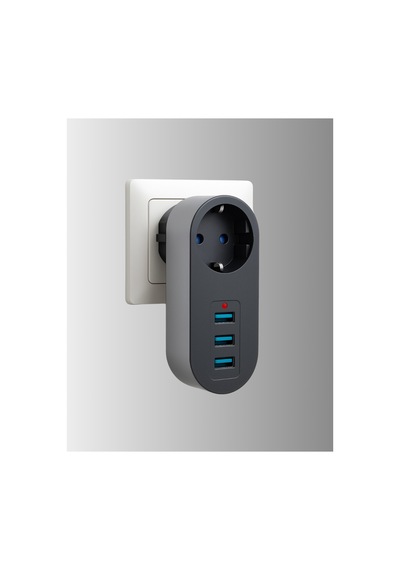 Termal Akım Korumalı 3 Usb'li Güvenli Priz Akıllı Akım Dengeleme Belirtilmemiş 1 - 10 M
