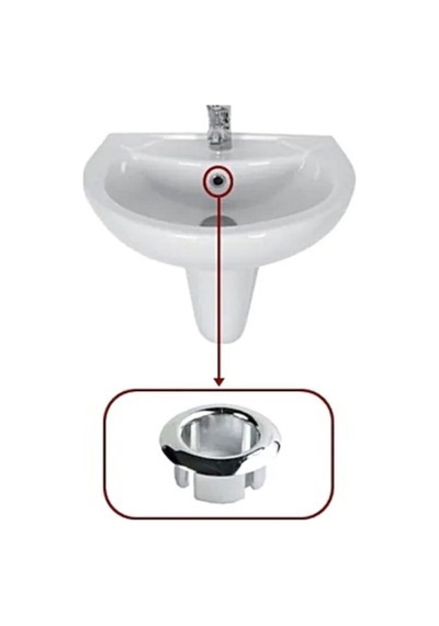Yt114 Üniversal Lavabo Taşma Delik Yüzüğü Abs Plastik Krom Kaplama Diğer