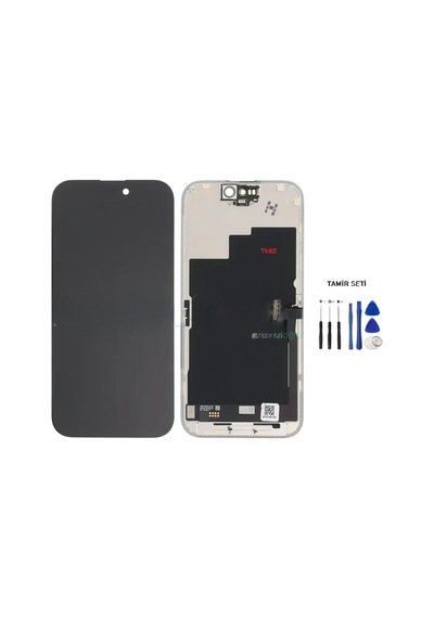 Tkgz - Apple Uyumlu iPhone 15 Pro Lcd Ekran Dokunmatik A+a Kalite + Montaj Seti