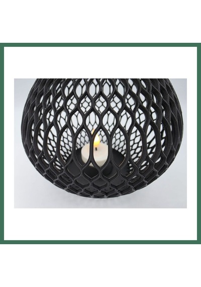 En-cag Izgara Desenli Büyük Boy Tealight Mumluk Dekoratif Mum Tutucu Bss Çok Renkli