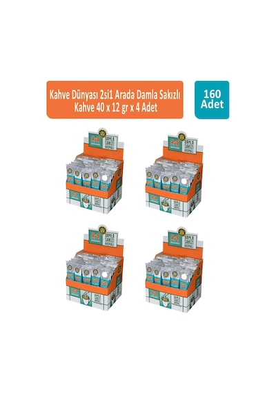 Kahve Dünyası 2si1 Arada Damla Sakızlı Kahve 4'lü 40 x 12 G