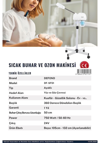 Beauty Vogue Sıcak Buhar Ozon Cihazı