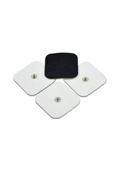 Tens Pedi Tens Elektrodu 5 Cm X 5 Cm Çıtçıtlı 4'lü 4 Paket Pakette Toplam 16 Adet