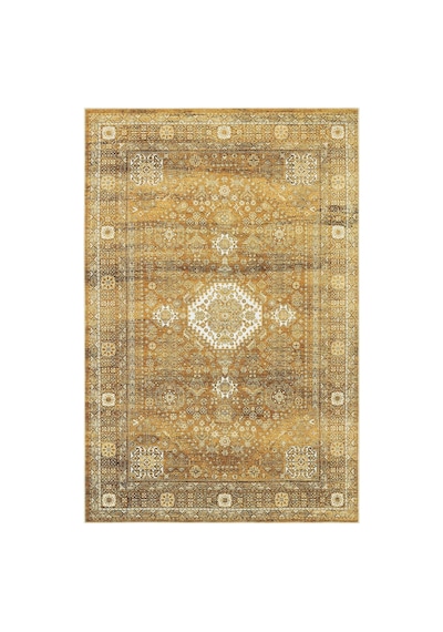 Cool Halı Private Xw Gold Krem Vintage Dijital Baskılı Yıkanan Kaymaz Şönil Şık Saray Salon Halısı