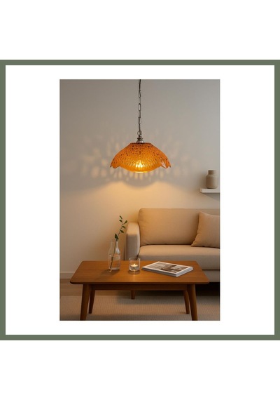 Bezos Bal Rengi Akrilik Avize Modern Dekoratif Aydınlatma 35x35x12 Cm Bezos1