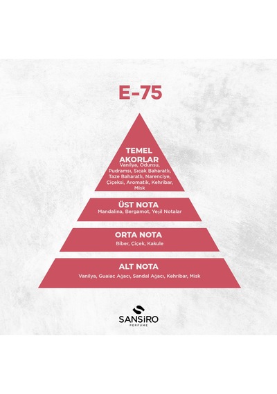 Sansiro E-75 Erkek Parfüm EDP 50 ML