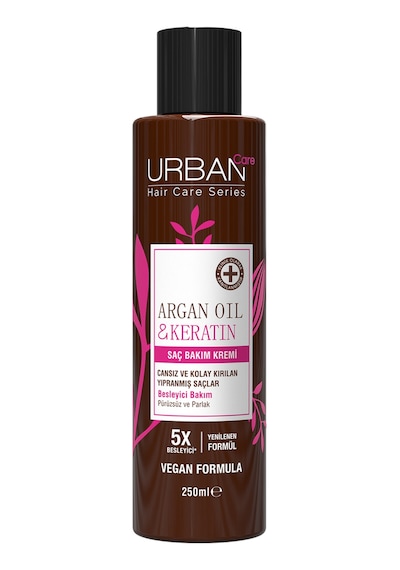 Argan Yağı & Keratin Kolay Kırılan Yıpranmış Saçlara Özel Saç Bakım Kremi 250ml-vegan