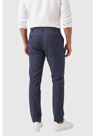Rizzup Erkek Slim Fit Çizgili Lacivert Kumaş Pantolon İpli Esnek Bel Likralı Spor Pantolon 2700240 Rizzup Erkek Slim Fit Çizgili Lacivert Kumaş Pantolon İpli Esnek Bel Likralı Spor Pantolon 2700240