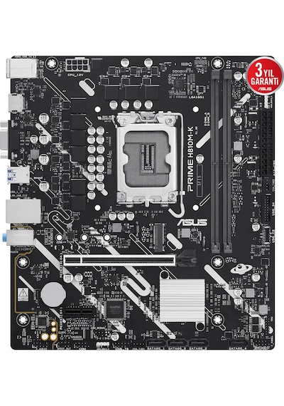Asus Prıme H810m-k Ddr5 Hdmı Pcıe 4.0 1851p Matx