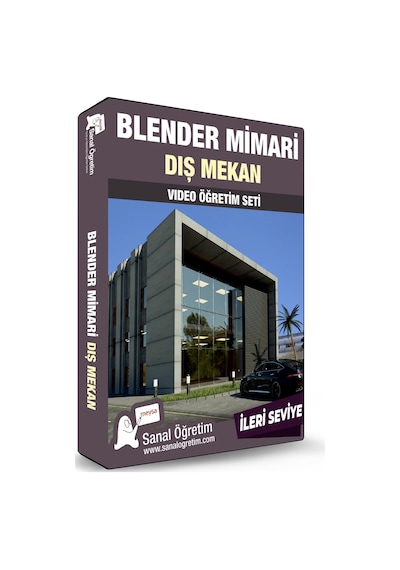 Blender Mimari Dış Mekan ve Animasyon Video Ders Eğitim Seti