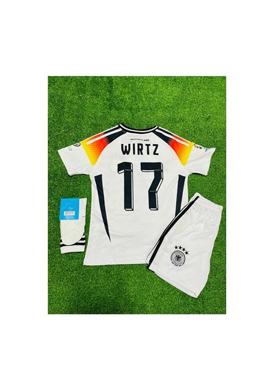 Almanya Euro 2024 Florian Wirtz İç Saha Çocuk Forması 3'lü Set Çok Renkli