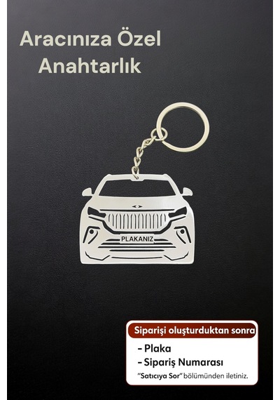 Kişiye Özel Togg Anahtarlık Paslanmaz Çelik
