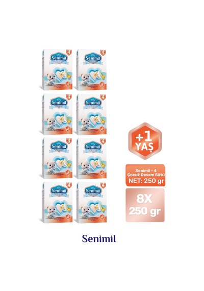 Senımıl 4 Çocuk Devam Sütü 250 G 8 Adet